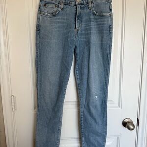 Agolde Light Blue Straight Leg Jeans